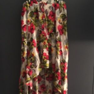 floral skirt